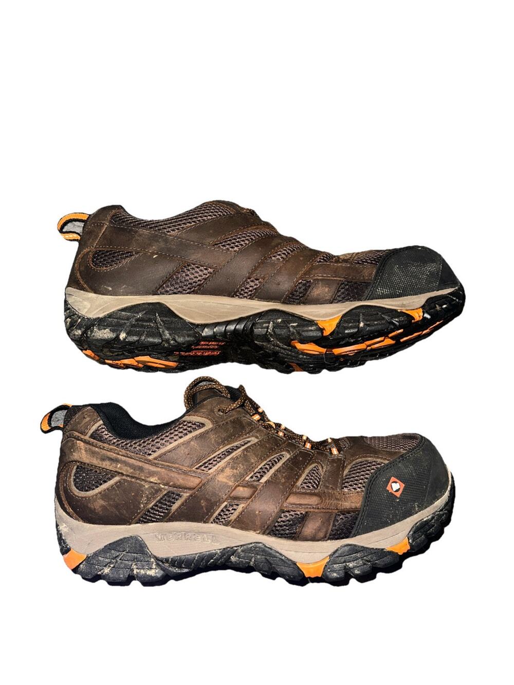 Merrell Men's Moab Vertex Vent Comp Toe Work Hiking Shoe Lace-up Brown Size 13W